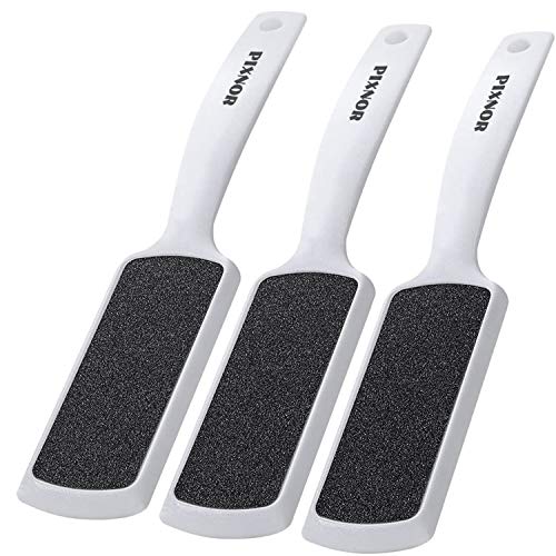 Pixnor Pied fichier pédicure Râpe double face Callus Remover Lot de 3