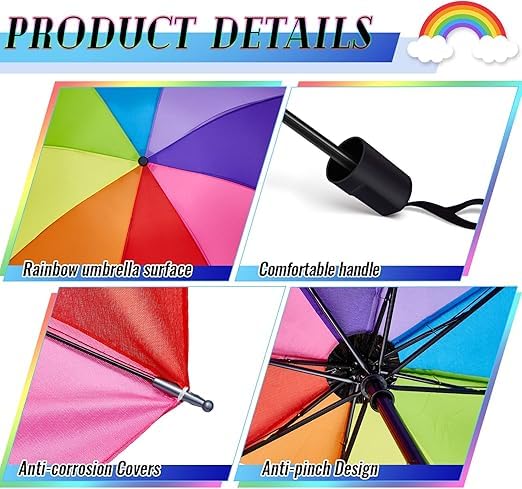 Image of Magic Umbrella Windproof and Rainproof Umbrella with Bloom After Rain Pattern 3 Fold Anti UV Protection Folding Umbrella for Rain, Sun 2 Persons Adult Kids & Women