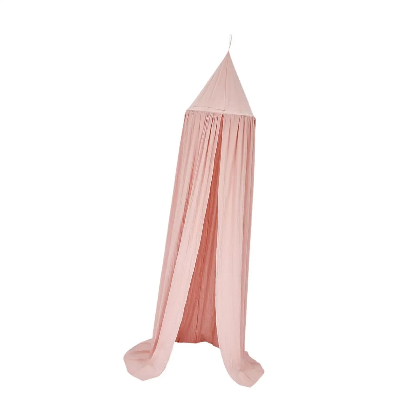 LSNNMU Bed Canopy Dome Large Indoor Outdoor Round Hanging Curtain Drapes Castle Play Tent For Room Bedding For Bed(Pink)