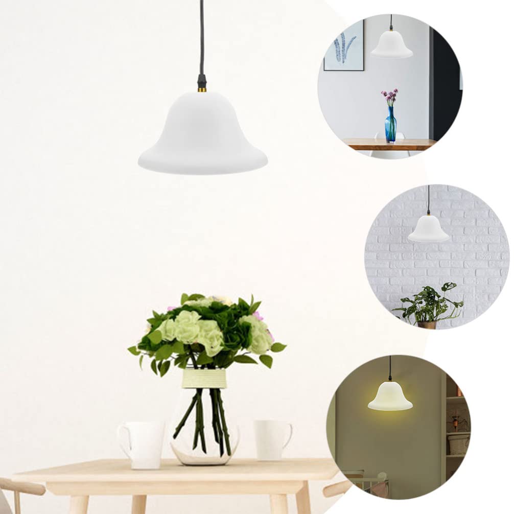 4 unids Campana en forma de pantalla de lámpara Torchiere reemplazo de pantalla de hongo cubierta de luz de ventilador de techo globos reemplazo para mesa piso lámpara de pared 8