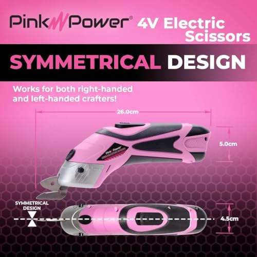 Pink Power Cordless Electric Scissors