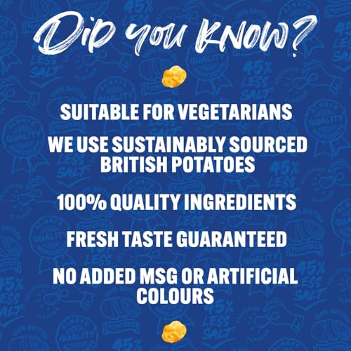 Walkers Less Salt Lightly Salted Crisps 45g (Case of 32) - Image 7