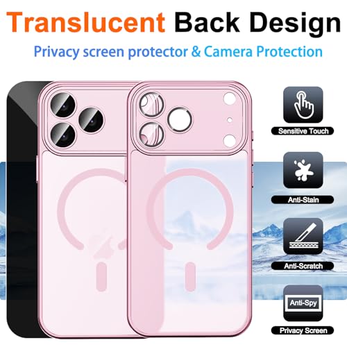 Image of Magnetic for iPhone 17 Pro Max Case, Shockproof Cover, Pink