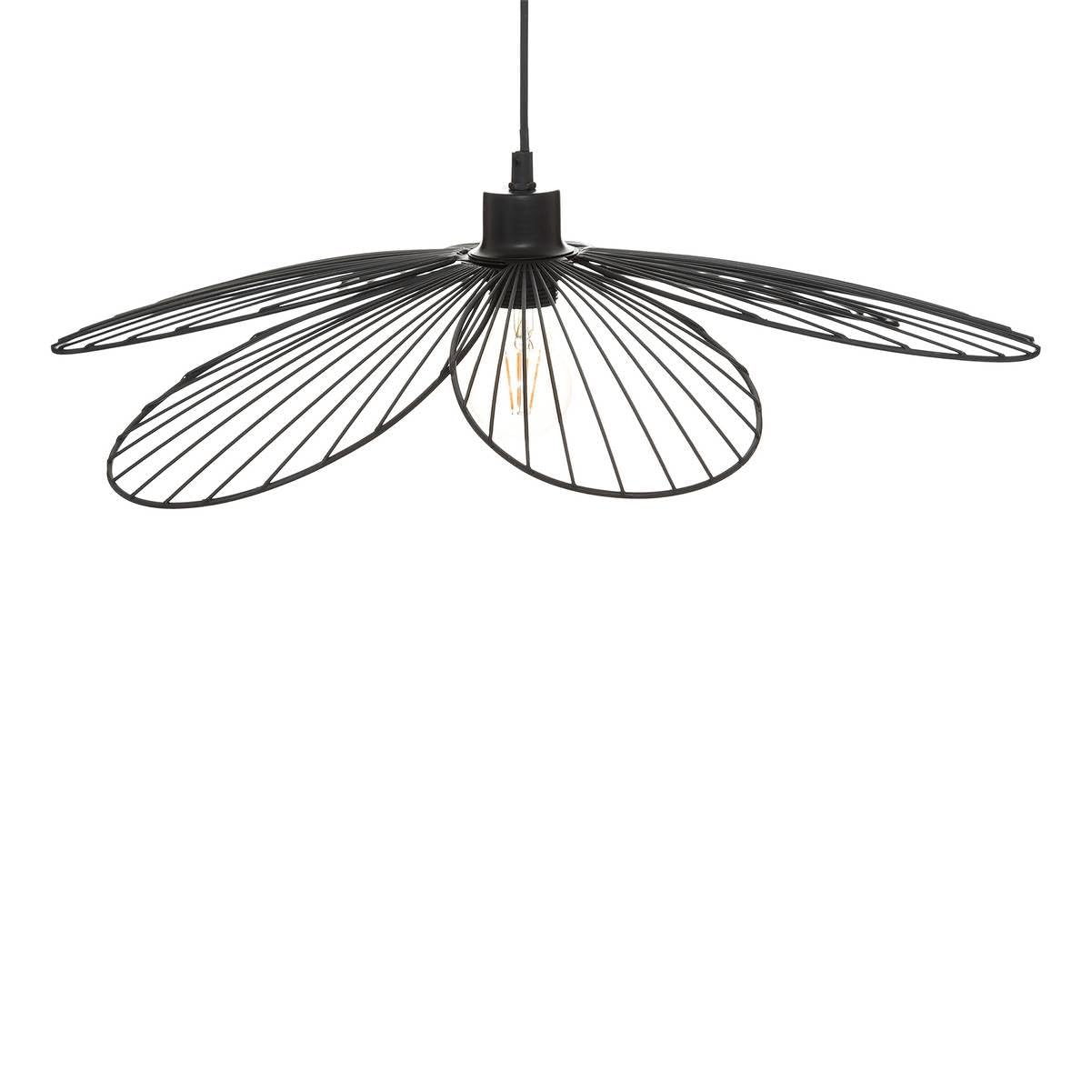 Atmosphera - Suspension Fleur - métal - noir - D57 cm