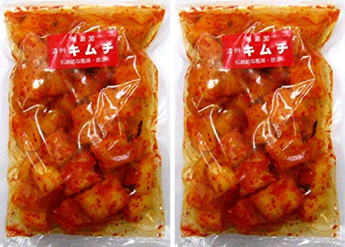 キムチ 無添加●大根キムチ 300g×2パック★クール便で配送★韓国キムチ済州島の李(イー)さんの手作り★無添加 キムチ★無添加きむち★賞味期限は冷蔵保存で約7日前後