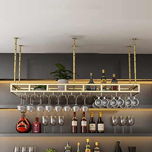 Casier à vin pour optimiser l'espace comptoir avec support de plafond réglable