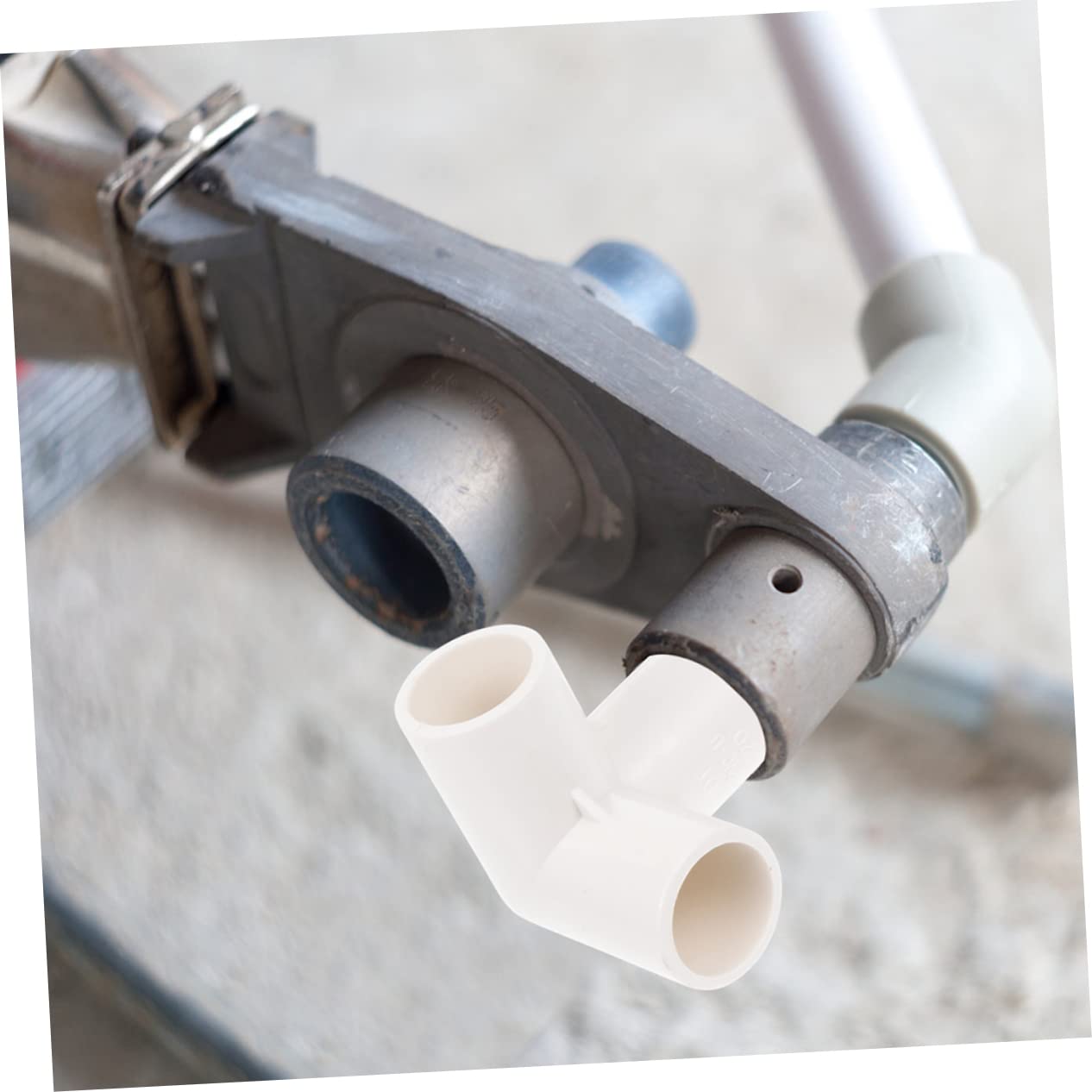 Housoutil Giunto Corrugato in Pvc 20 Pezzi Connettore Tee 3/4 Leggero e Resistente per Struttura Supporto Giardino e Prodotti Piscina Facile da Installare
