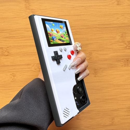 ERAKOLE Game Phone Case for Samsung Galaxy S23 Ultra, Nostalgic Game Case for Samsung Retro Playable Gaming Design, Classic Creative Funny Birthday Gifts, White by ERAKOLE - Used condition - Image 2