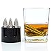 WHISKEY STONES WITH BASE | XL Bullet Shaped Chilling Rocks | Set of 6 EXTRA LARGE Stainless Steel Stones for Whisky, Scotch, Jameson, Liquor | Perfect FATHERS DAY Gift for Men & Women - By Arkex