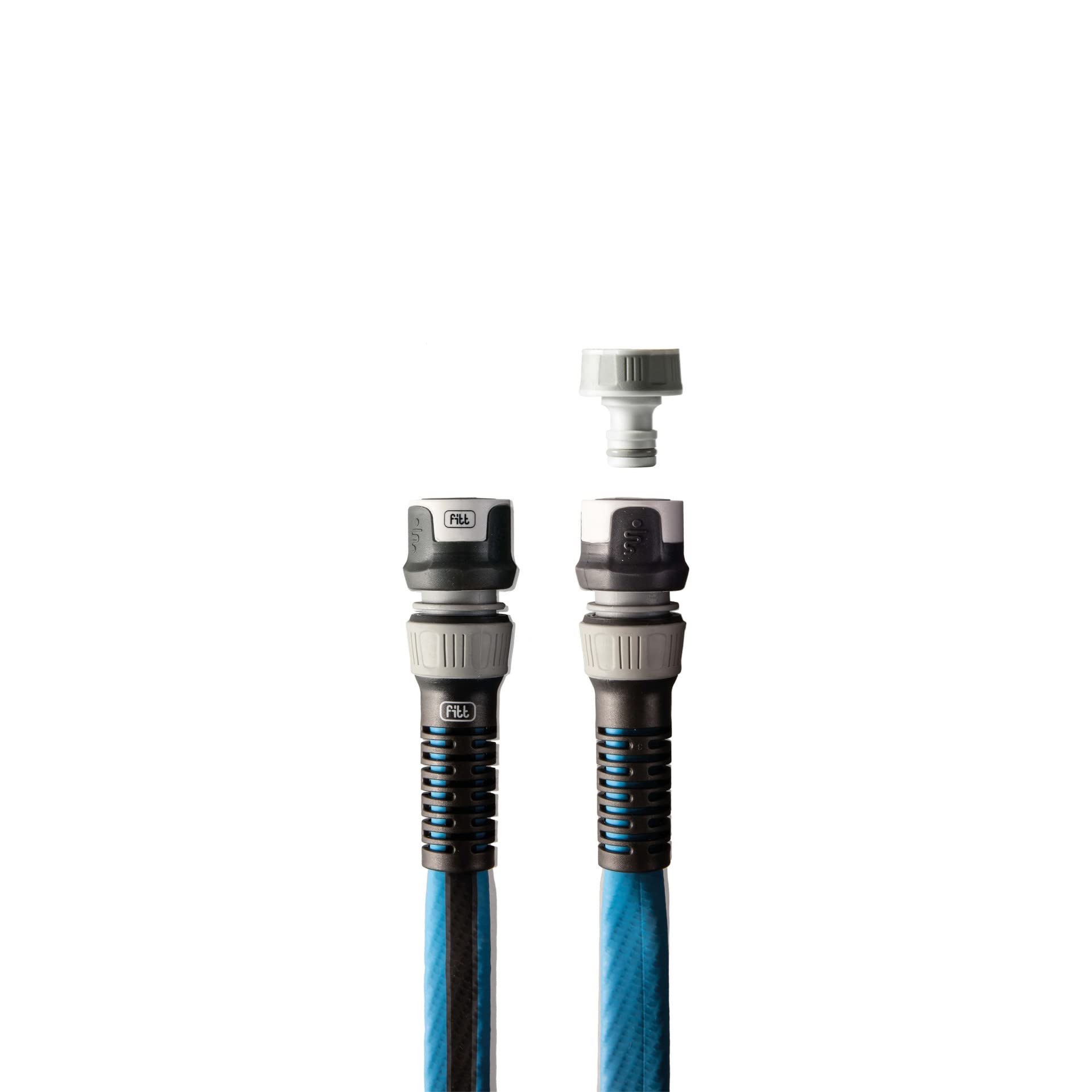 FITT FORCE 3/4" 25 m, Manguera de Agua para Riego de Jardín, Ligera, Resistente y Compacta, para Uso Intensivo, color Azul, -43% CO2e