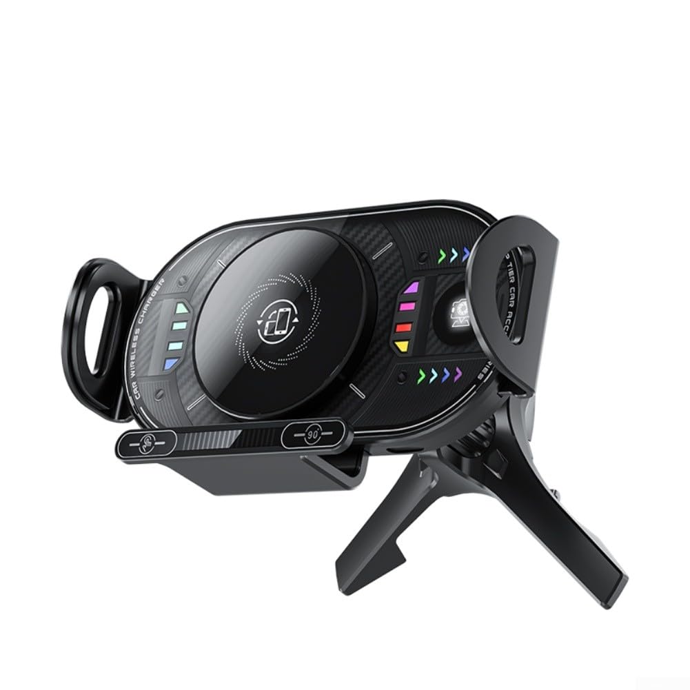 Soporte de cargador inalámbrico para coche Samsung Z Fold Z Flip con interfaz Tipo C 15W