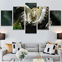 SIGNWIN 5 Panel Canvas Wall Art Coiling Around for Home Decorations Ready to Hang - 60