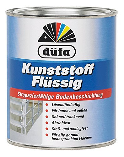 Preisvergleich Produktbild Kunststoff flüssig RAL 7032 in750ml, strapazierfähige Bodenbeschichtung