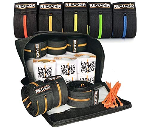 RE-U-ZIP® Heavy-Duty Reusable Dust Barrier Zipper | Pro Bundle | Patented Hook & Loop System | Cost-Effective & Reliable | Lockable Safety Feature