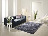 Hochflor Langflor Shaggy Barbara Becker Emotion Blau Grau in 4 Größen