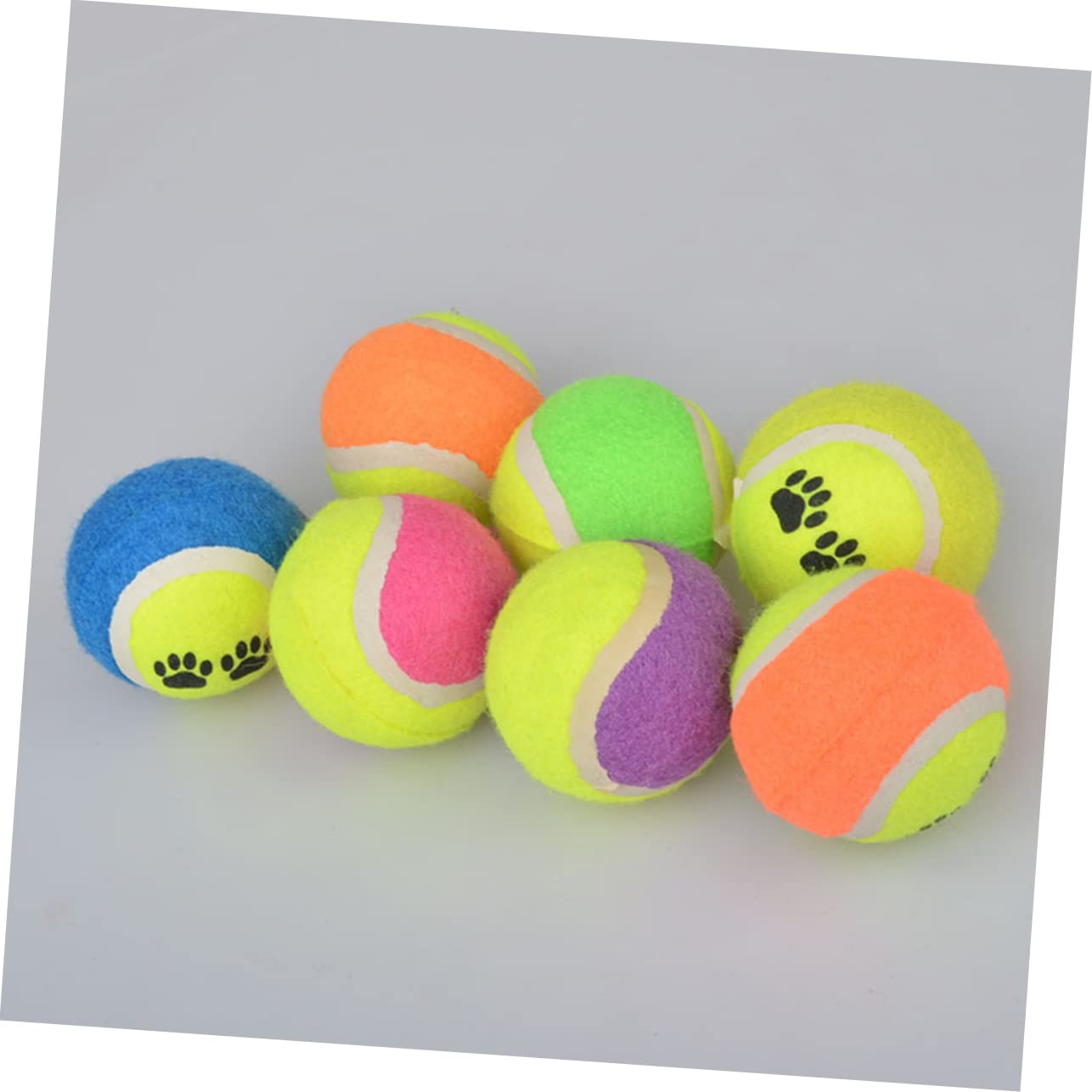 Toddmomy 16pièces Balles pour Chiens Jouets De Et Entraînement pour Chiots Coloris Variés De Résistantes Aux Morsures Et Flottantes