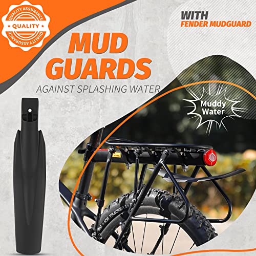 Anggoer Rear Bike Rack - Bike Rack For Back Of Bike - Aluminum Bicycle Cargo Rack - Back Rack For 20-29'' And 700C - 310 Lbs Capacity #TOP7