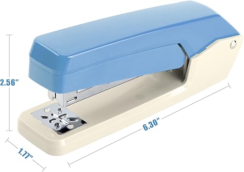 Miniatura 6 de DeliEZWORK - Engrapadora giratoria con brazo oscilante, capacidad para 25 hojas, engrapadoras de escritorio con rotación de 360 grados con 1000