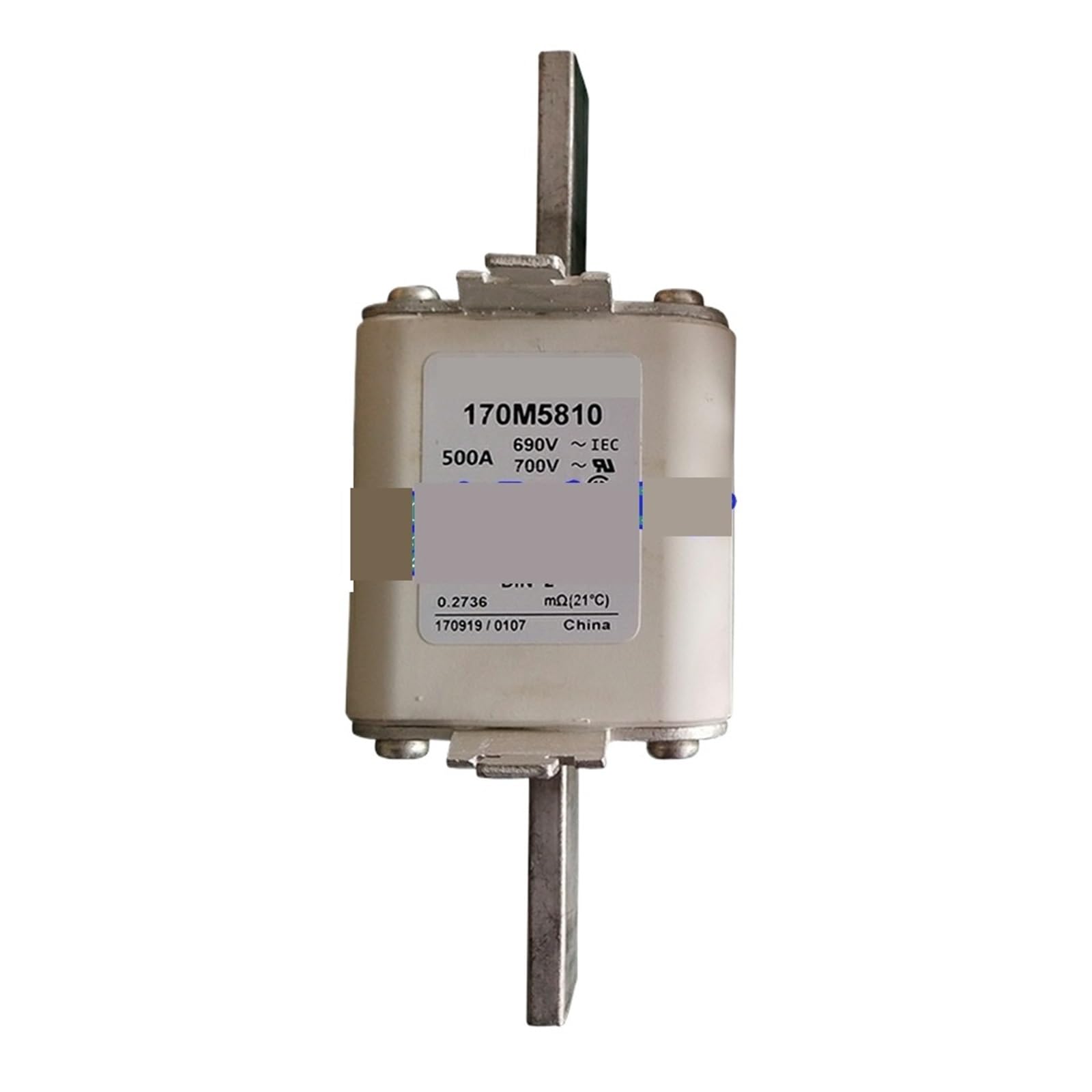 Fusible 170M5813 haute performance de type aR pour armoire électrique