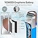 Yowoo 2 Pack 6S 22.2V 4000mAh 150C Graphene LiPo Battery with EC5 Connector for Goblin Align Gaui Helicopters RC Airplanes Cars Trucks Tanks and Drones