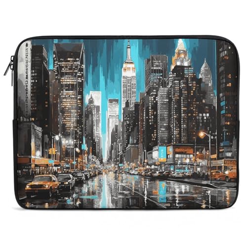 Pochette PC portable New York pour travailler au café avec un étui 13 15 17 pouces léger