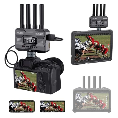 Image of Accsoon CineView HE Wireless Video Transmission HDMI Transmitter&Receiver, Dual-Band 1080p60 1200ft RNG.60ms LAT., UVC Livestreaming, 4 Devices Monitoring,Compatible with CineView M7 Pro /SE /2 SDI