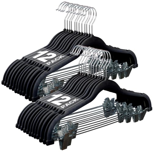 Perchas Terciopelo Pinzas Marca Monicent