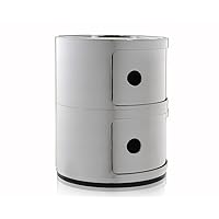 Kartell Componibili Contenitore 2 Elementi, Base Tonda