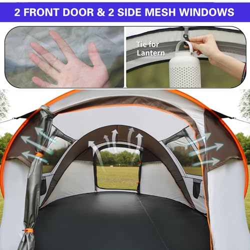 Carpa instantánea para 6 personas beige miniatura 6