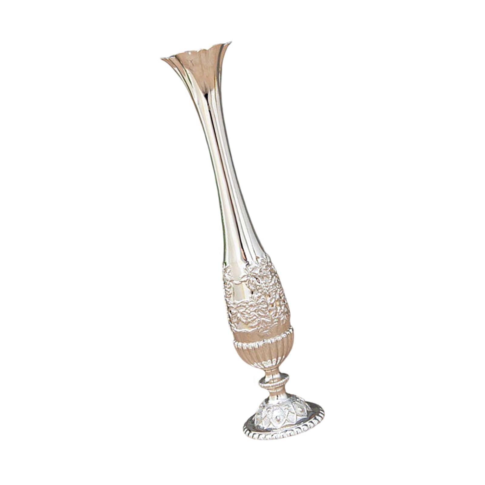 Metal Engraved Flower Vases Buds Home Offices Centerpieces Flowers Arrangement Holders for Living Room Decors Decorative Metal