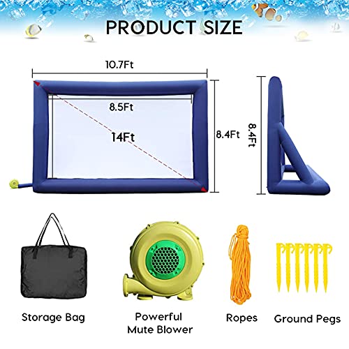 Pantalla inflable portátil para cine al aire libre 14 pies miniatura 6