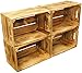Produktbild 4 Stück Birnenkisten König flambiert/geflammt/Holzkiste/Weinkiste Holzkiste Apfelkiste Obstkiste aus dem Alten Land XXX ca 49 x 30 x 28 cmxxx