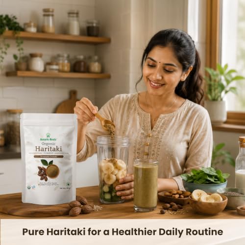 Image of Organic Haritaki Powder - Pure Terminalia Chebula - For Digestive Health, Detox and Gut Support - No Additives - 200 g | Pack of 1