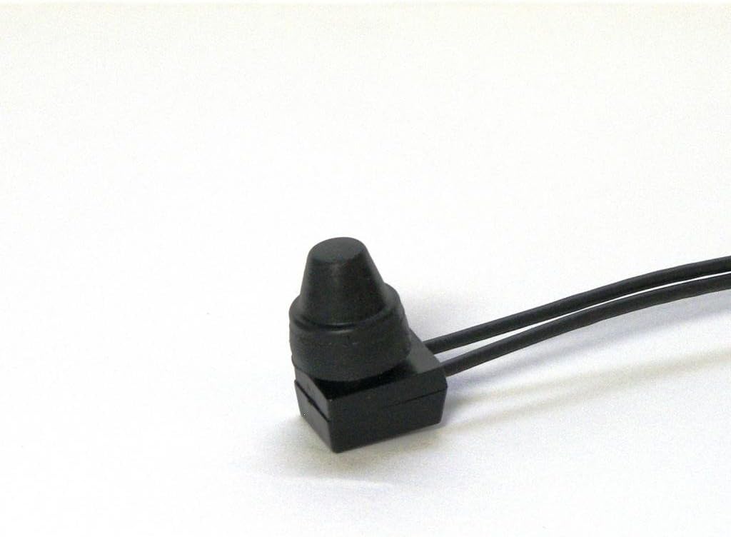 Chrome Glow 12V Waterproof Push-Button On-Off Switch Kit with in-Line Fuse Holder