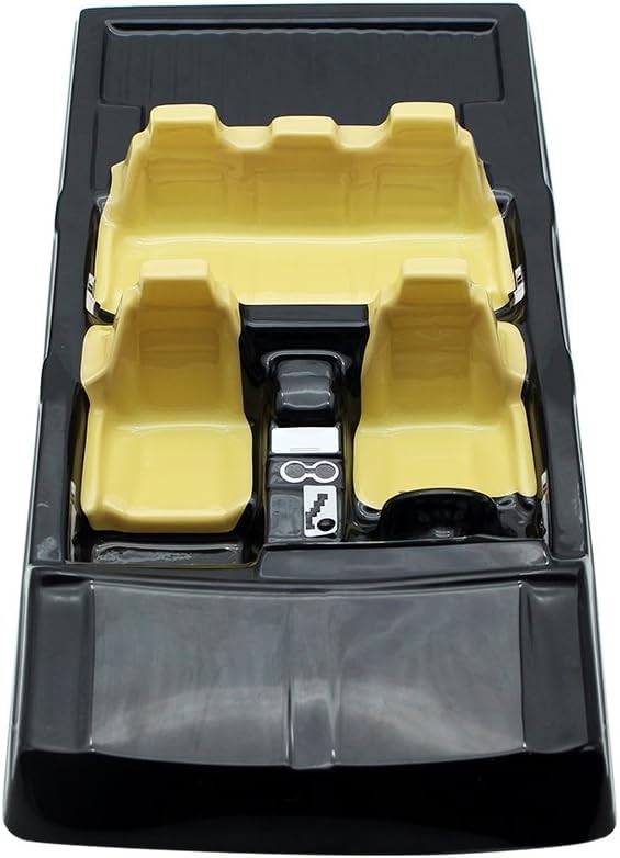 INJORA RC Car Interior Decoration RC Accessories for 1/10 RC Crawler Axial SCX10 II 90046 90047 Cherokee Body Car Shell (Black)