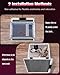 Pawfly 28 W Reptile Heat Pad 11 x 11 Inch Reptile Heating Pad Under Tank Terrarium Safe Fast Heating Mat Heat Mat for Turtles Frogs Snakes Lizards Geckos Hermit Crabs Spiders & Other Reptiles