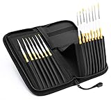 15pcs Artist Fine Detail Paint Brush Set, Miniature Paintbrushes, Handmade with Pop-up Carrying Case for Acrylic, Oil, Watercolor, Gouache,Tempera, Enamel, Nail and Body Painting - Tdbest