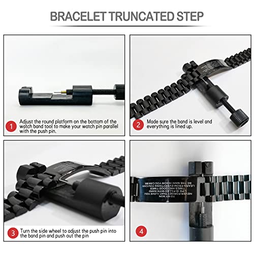 Caleesllc Son Gift Link Bracelet And Customized Dog Tag Necklace With Watch Adjustment Tool Stainless Steel Personalized Wristband Fit For Graduation Birthday Christmas #TOP6