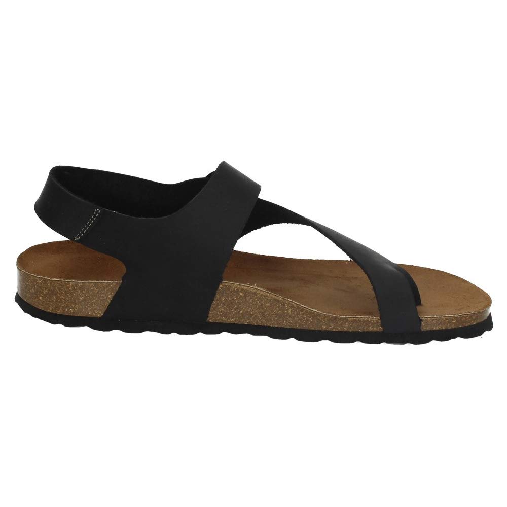 Made IN Spain 9512 CÓMODAS DE INTERBIOS Hombre Sandalias Negro