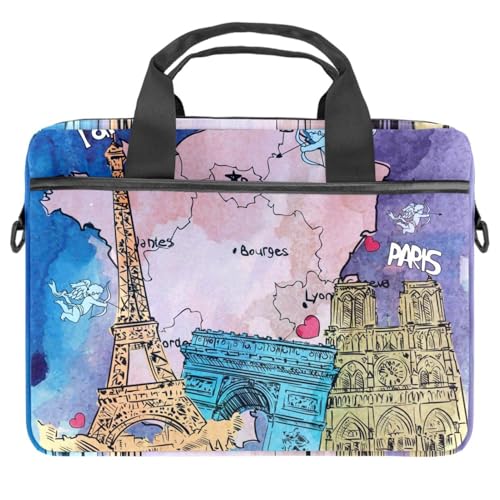 Sac ordinateur portable 13-14.5" carte de France, une idée cadeau originale