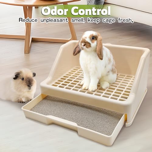 VCEPJH Rabbit Litter Pellets,5.5lb Guinea Pig Litter Box Bedding Odor Control Small Animals Training Litter Potty Sand for Ferret Bunny Chinchilla and Other Small-Sized Pets(Green Tea) - Thumbnail 3