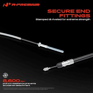 A-Premium Rear Parking Brake Cable Assembly Compatible with BMW Models