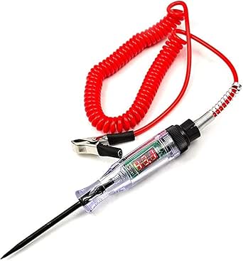 Heavy Duty 3-70V Automotive Test Light,Digital LED Relay Tester with 110 Inch Retractable Spring Wire,Multifunctional Car Circuit Tester for Testing Fuses,Voltage,Acc,Engine
