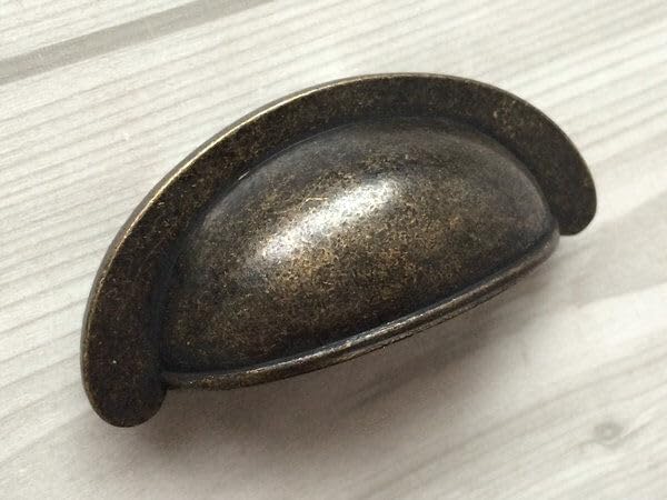 Generic Antique Cabinet Pull Knob Handle 1Pc x 2 3/4"" Bin Cup Dresser Drawer Cabinet Pull Bronze Brass Black Nickel 2.75"" 70 - (Color: Polished Antique Bronze), OneSize