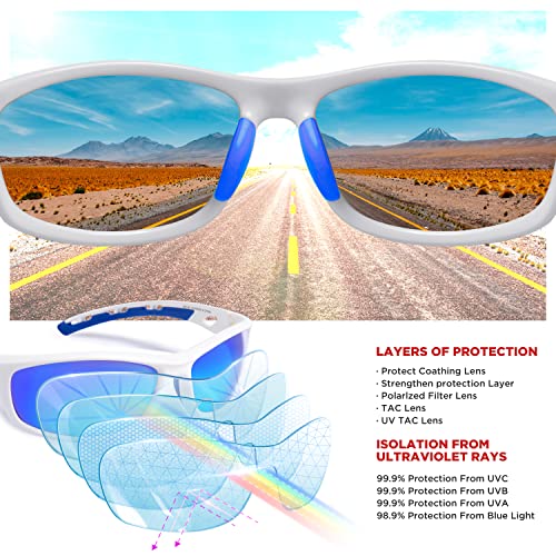 image for RIVBOS Polarized Sports Sunglasses Driving Sun Glasses Shades for Men 
