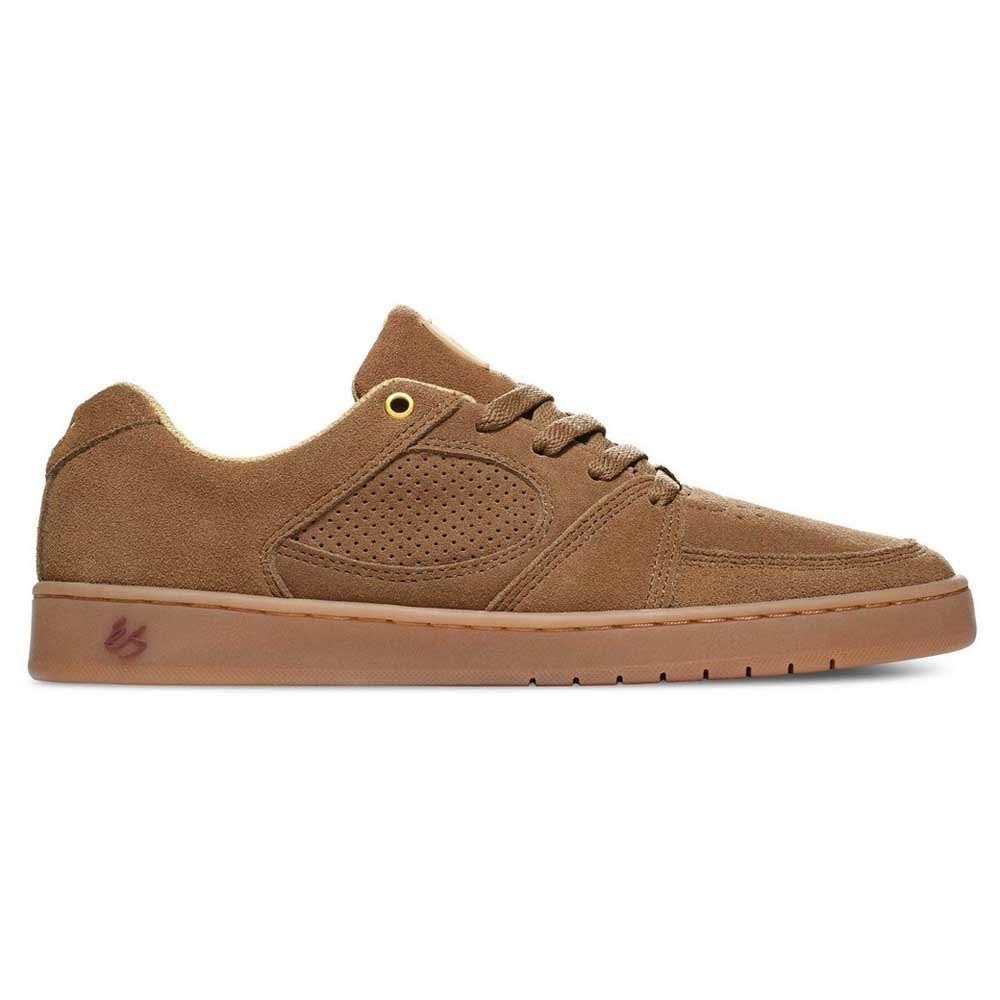 Es Men's Accel Slim Skate Shoe, Brown/Gum, 10.5