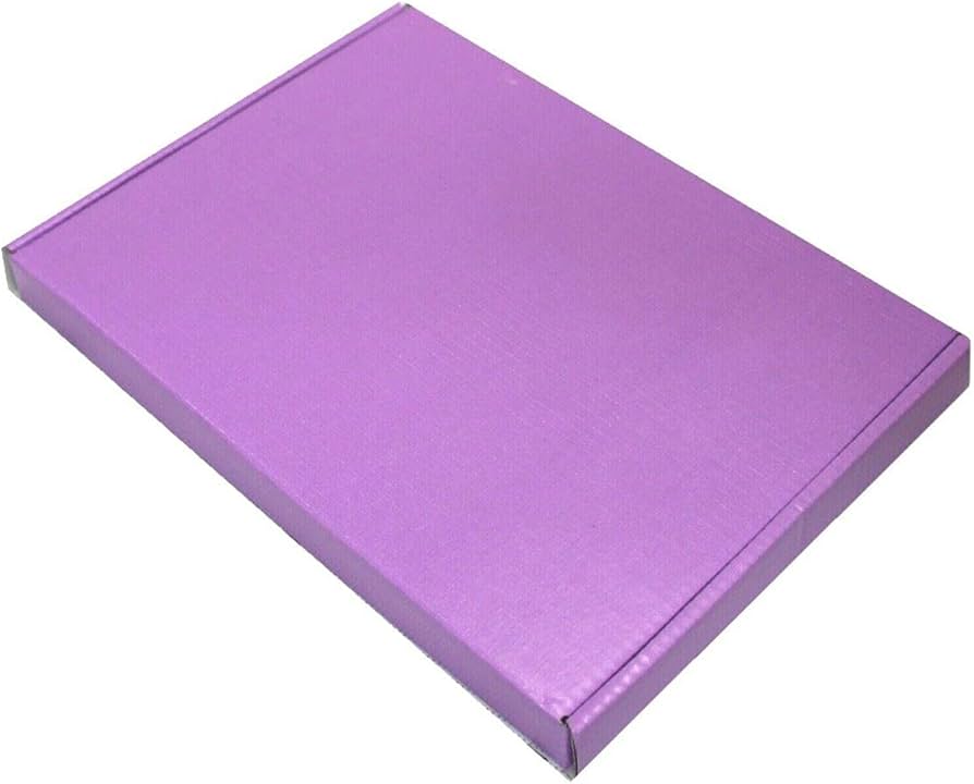 C4 Large Letter Boxes, Flat Pack Boxes - Size 32.6cm X 22.7cm X 2cm - Pack Of 25 (Purple