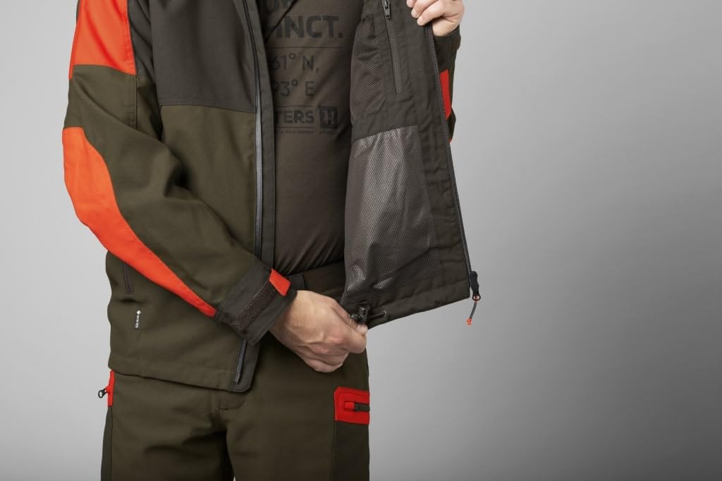 Härkila Giacca Pro Hunter Dog Keeper GTX – Giacca da caccia per cani, resistente – Giacca da caccia impermeabile con cappuccio regolabile, taglia 58