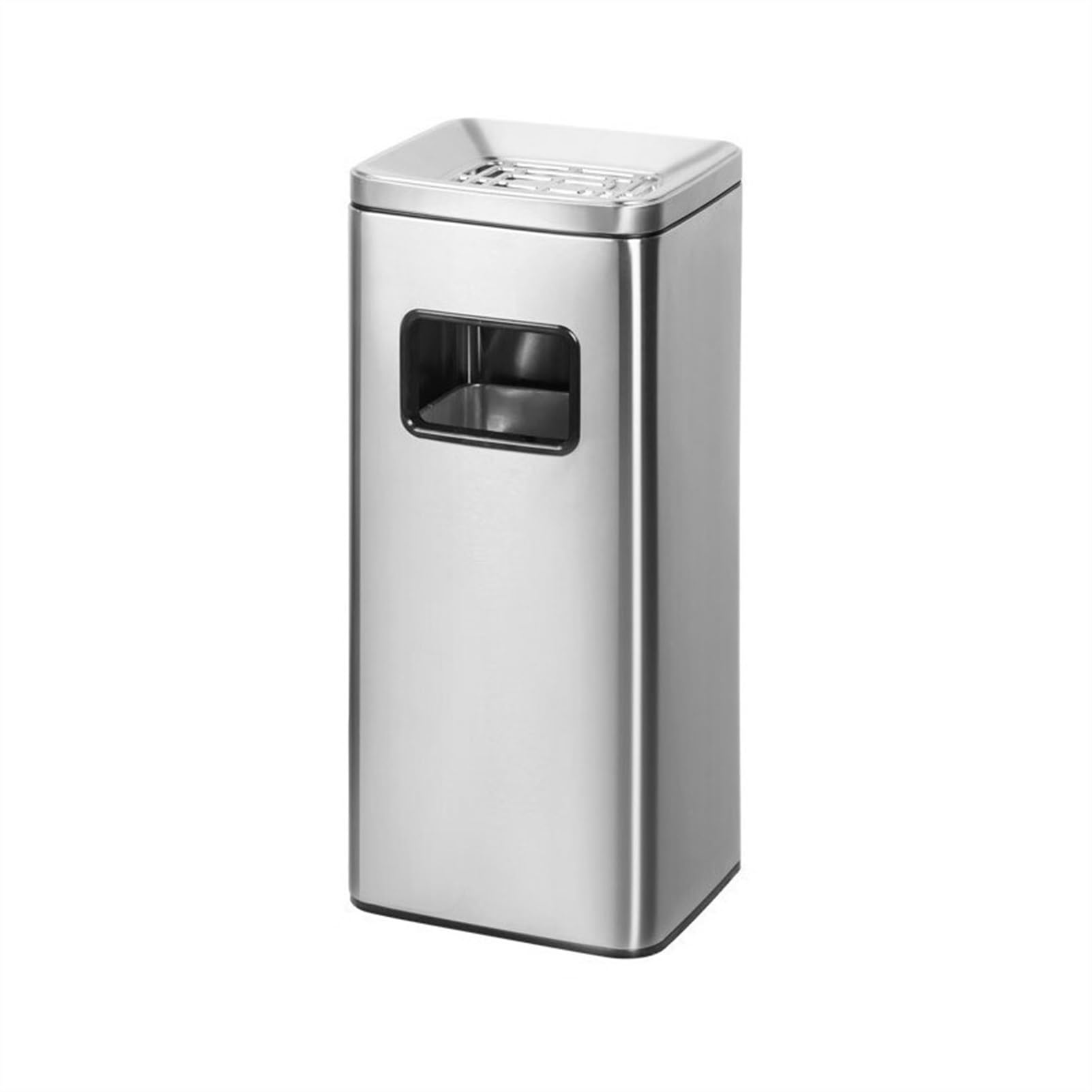 Poubelle en acier inoxydable compacte sous le bureau avec cendrier de hall