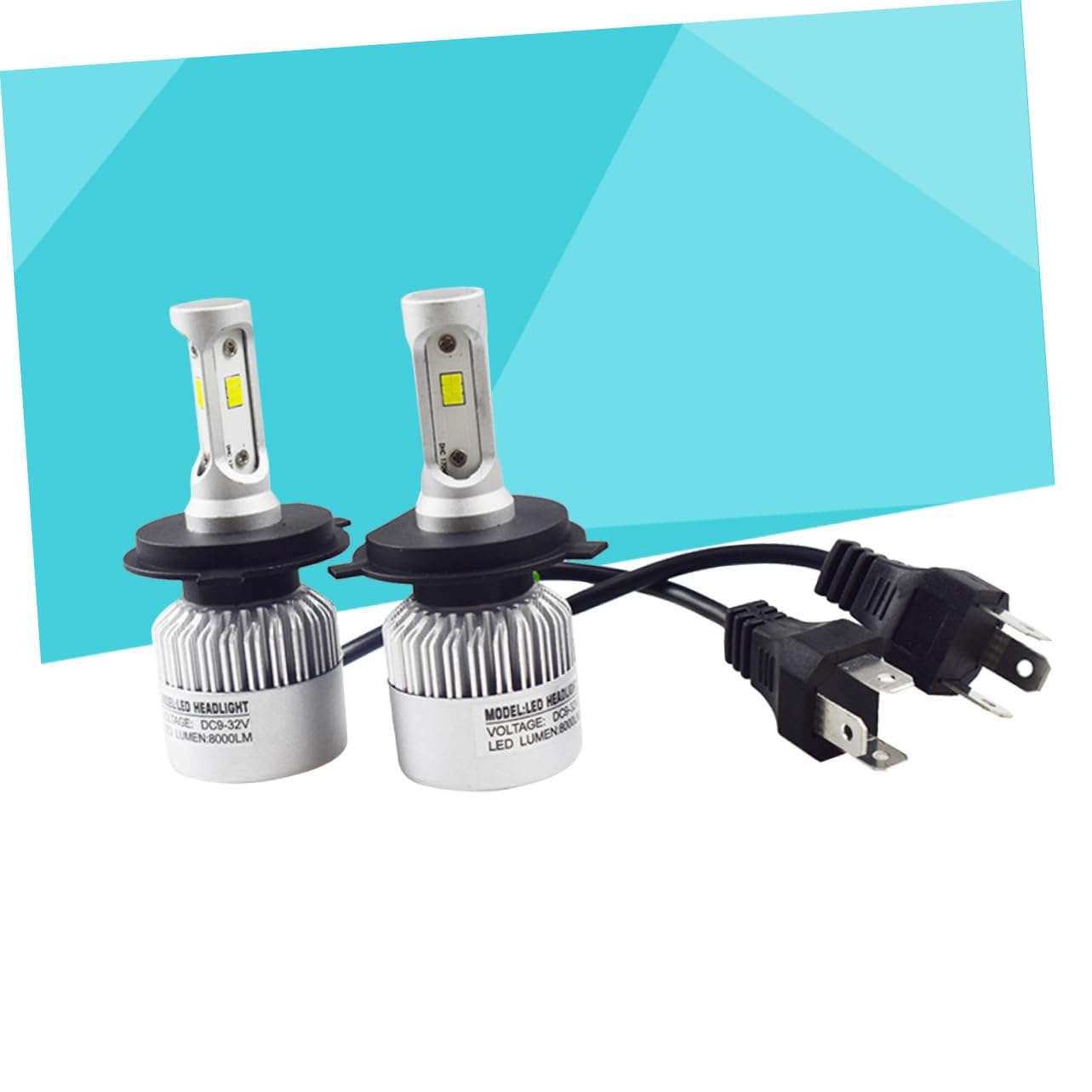 CHILDWEET Bombilla LED H4 para Coche, 2 Unidades de Aluminio